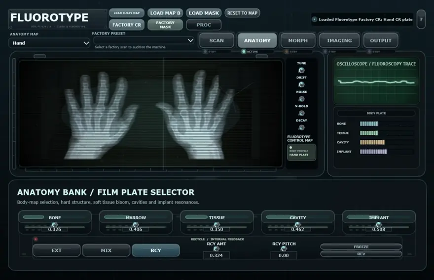Fluorotype — Anatomy — body maps, materials, recycle